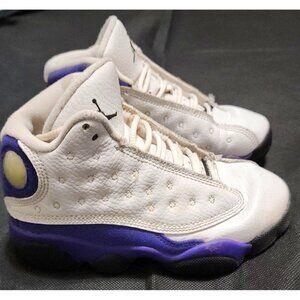Rare Air Jordan Retro 13 White Purple  Grapes Sneakers 11c  Iconic Design